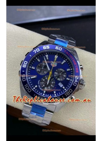 Tag Heuer F1 Edition Swiss Quartz Watch in Blue Dial Stainless Steel Casing 