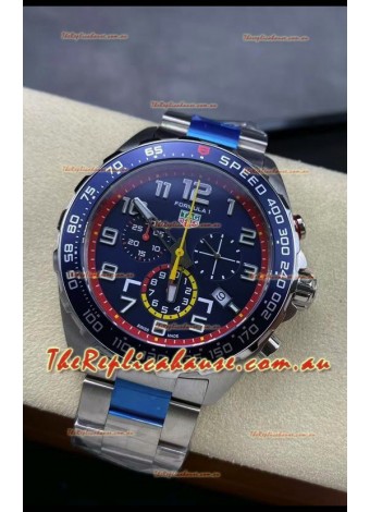 Tag Heuer F1 Edition Swiss Quartz Watch in Blue Dial Stainless Steel Casing 
