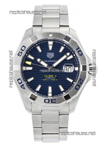 Tag Heuer Aquaracer Calibre 5 1:1 Mirror Replica Watch Blue Dial 904L Steel 44MM