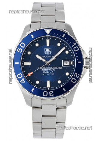 Tag Heuer Aquaracer Calibre 5 1:1 Mirror Replica Watch Blue Dial 904L Steel 41MM