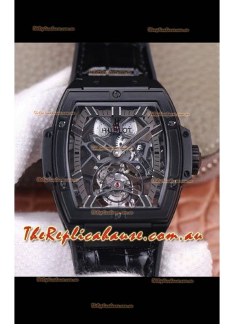 Hublot Masterpiece MP Edition Genuine Tourbillon Swiss Replica Watch in PVD Coating