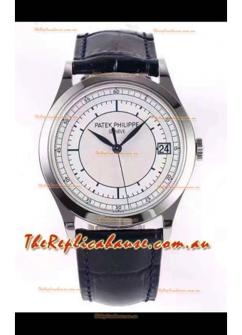 Patek Philippe Calatrava 5296 Sector Dial 1:1 Mirror Swiss Replica Watch Steel Casing