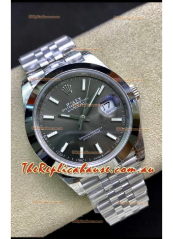 Rolex Datejust 126300 41MM Cal.3135 Swiss 1:1 Mirror Replica Watch in 904L Grey Dial