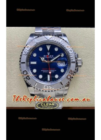 Rolex Yachtmaster 40mm Blue Dial - 1:1 Swiss Replica Watch in 904L Steel Casing