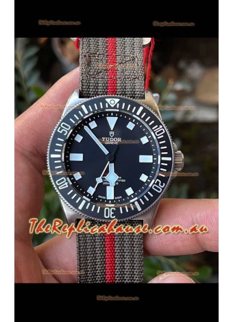 Tudor Pelagos FXD 904L Stainless Steel 1:1 Mirror Replica Watch in Nato Strap 