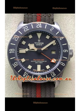 Tudor Pelagos FXD GMT Titanium Casing 1:1 Mirror Replica Black Dial in Green Nato Strap