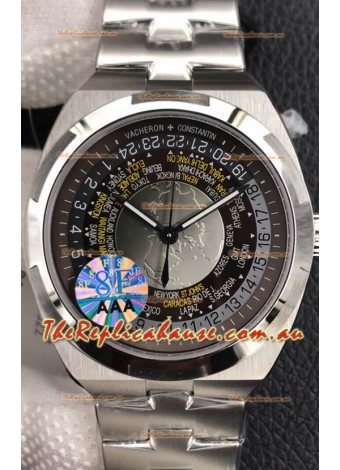 Vacheron Constantin Overseas World Time Edition Grey Dial Swiss Replica Watch 