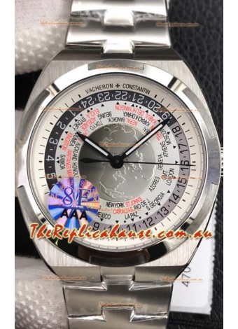 Vacheron Constantin Overseas World Time Edition White Dial Swiss Replica Watch 