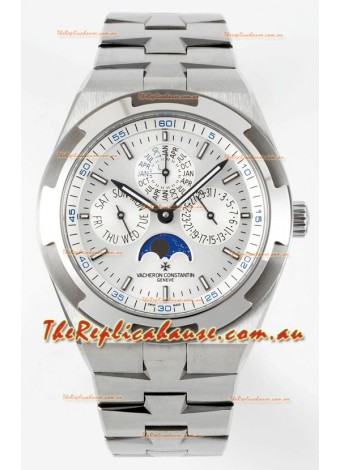 Vacheron Constantin Overseas Perpetual Calendar Ultra-Thin Steel Dial with Steel Strap