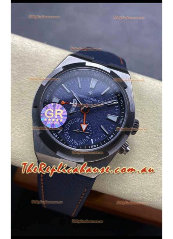 Vacheron Constantin Overseas Dual Time Titanium 1:1 Mirror Swiss Replica Watch in Blue Dial