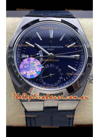 Vacheron Constantin Overseas Dual Time Stainless Steel  1:1 Mirror Swiss Replica Blue Dial
