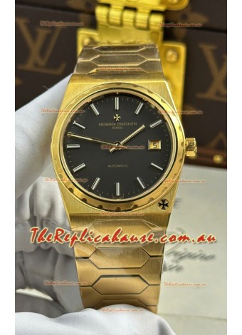 Vacheron Constantin Historiques 222 Super Clone 37MM Yellow Gold Watch in Grey Dial 