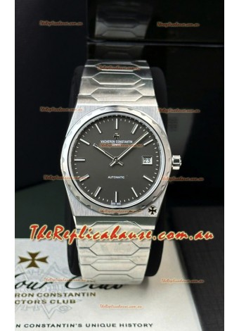 Vacheron Constantin Historiques 222 Super Clone 37MM Steel Casing Watch in Grey Dial 