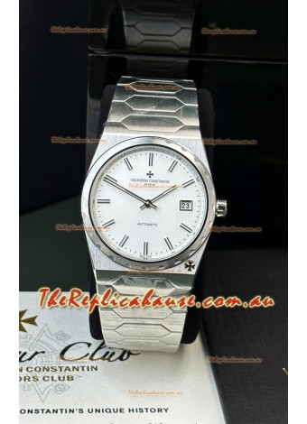Vacheron Constantin Historiques 222 Super Clone 37MM Steel Casing Watch in White Dial 