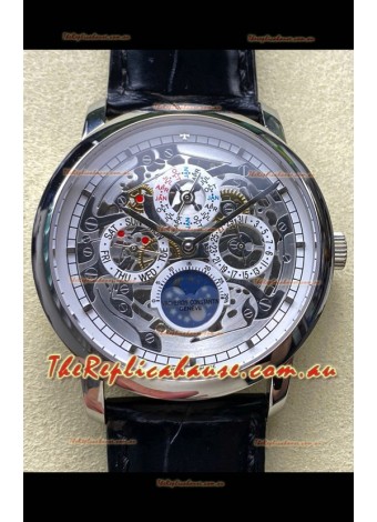 Vacheron Constantin Patrimony Traditionelle Skeleton Perpetual Calendar Swiss Replica Watch  
