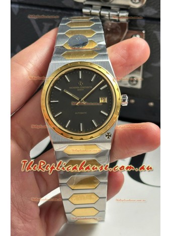 Vacheron Constantin Historiques 222 Super Clone 37MM Two Tone Casing Watch in Grey Dial 