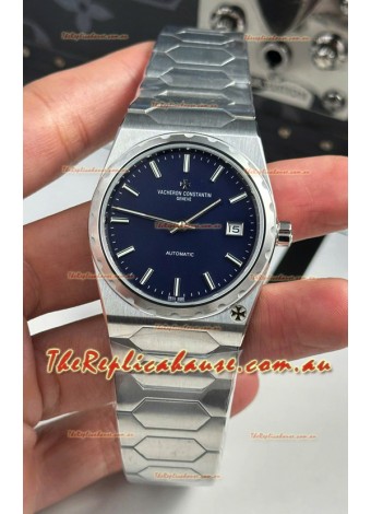 Vacheron Constantin Historiques 222 Super Clone 37MM Steel Casing Watch in Blue Dial 