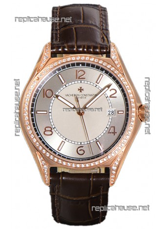 Vacheron Constantin Fiftysix Edition 904L Steel Rose Gold 1:1 Mriror Replica Creme Dial
