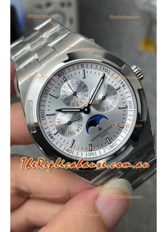 Vacheron Constantin Overseas Perpetual Calendar Ultra-Thin Steel Dial with Steel Strap