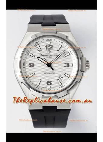 Vacheron Constantin Overseas 1:1 Mirror Swiss Replica Watch in White Dial - Rubber Strap