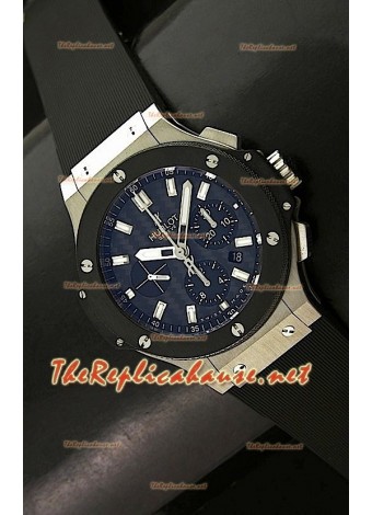 Hublot Big Bang Steel Swiss Replica Watch - Original Dial and Bezel Used