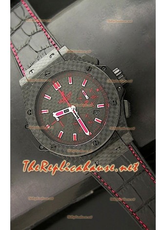 Hublot Big Bang All Carbon Swiss Replica Watch in Red