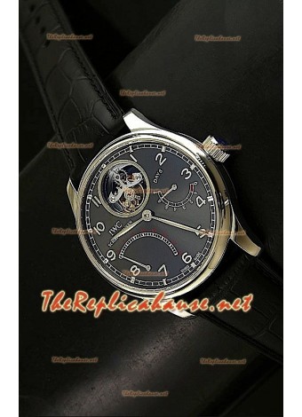 IWC Portuguese 7 Day Genuine Austrian Tourbillon Watch in Grey Dial