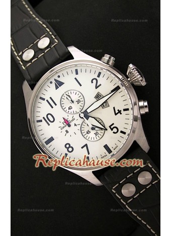 IWC Big Pilot Complications Steel Japanese Watch - 47MM