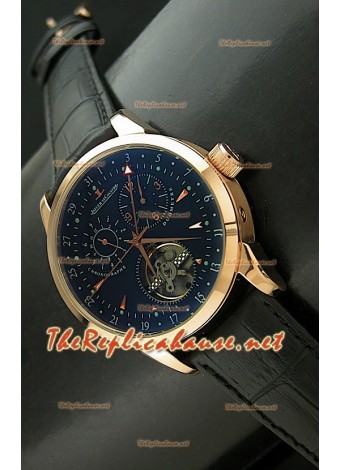 Jaeger LeCoultre Duometre Chronograph Watch in Rose Gold
