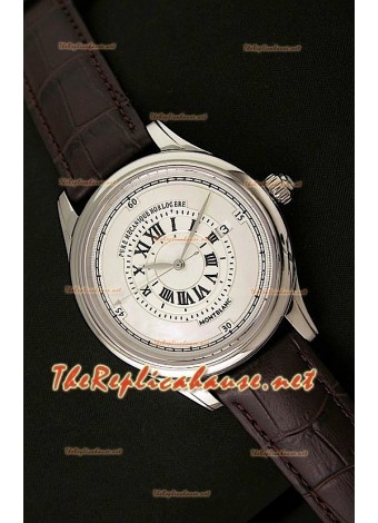 Mont Blanc Mechanique Horlogere Swiss Watch in White Dial