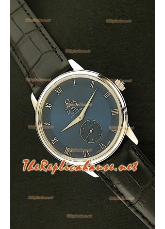 Omega Deville Japanese Automatic Watch in Steel with Dark Blue Dial