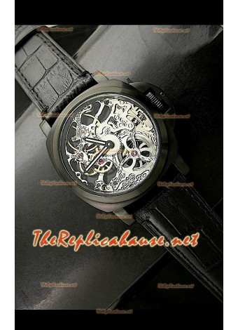 Panerai Luminor PVD Skeleton Swiss Watch