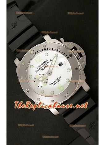 Panerai Luminor Submersible 1000M Japanese Watch in White Dial