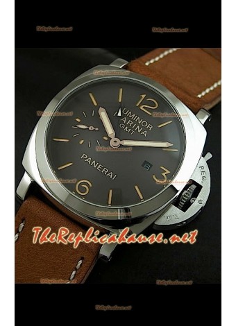 Panerai Luminor Marina GMT Replica Watch Black Dial