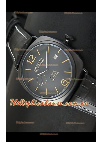 Panerai Radiomir 8 Days Japanese Replica Watch in PVD Casing