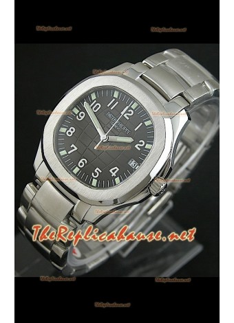Patek Philippe Aquanaut Swiss Replica Watch Black Dial