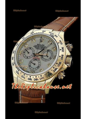 Rolex Daytona Cosmograph Swiss Replica Watch in Pearl Dial