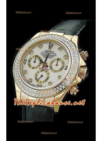 Rolex Daytona Cosmograph Swiss Replica Watch in White Dial