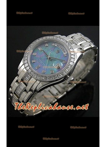 Rolex Day Date Swiss Replica Watch in Multicolor Pearl Dial