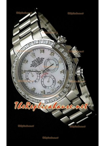 Rolex Cosmograph Daytona 7750 Movement Swiss Watch CZ Bezel