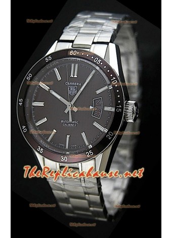 Tag Heuer Carrera Calibre 5 Swiss Replica Watch in Brown Dial