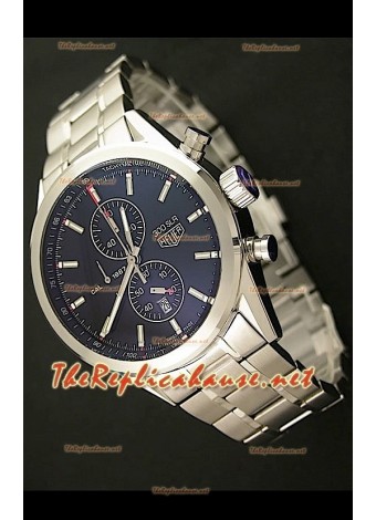 Tag Heuer SLR 300 Japanese Watch in Black Dial - Steel Strap