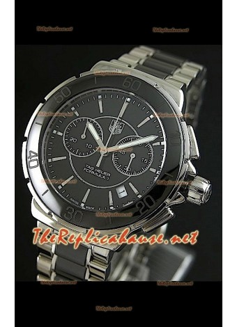 Tag Heuer Formula 1 Ladies Chronograph Watch in Black - 1:1 Mirror Replica