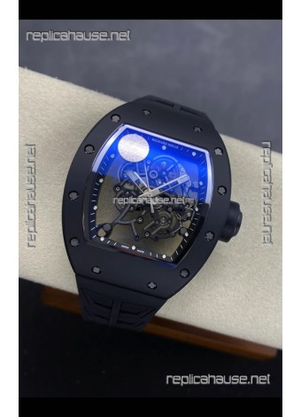 Richard Mille RM055 FREE SPRUNG MVMNT Black Ceramic Case Super Clone Watch 