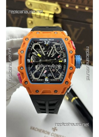 Richard Mille RM35-03 Rafael Nadal Edition Orange Quartz TPT Super Clone Watch 