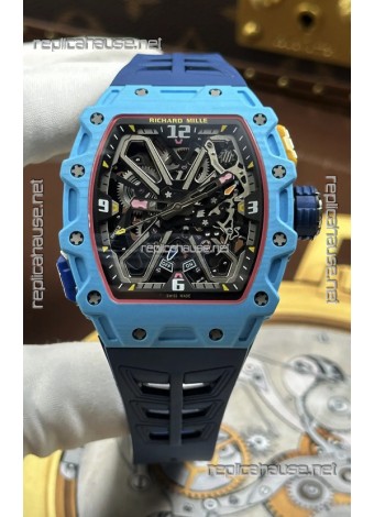 Richard Mille RM35-03 Rafael Nadal Edition Pastel Blue Quartz TPT Super Clone Watch 