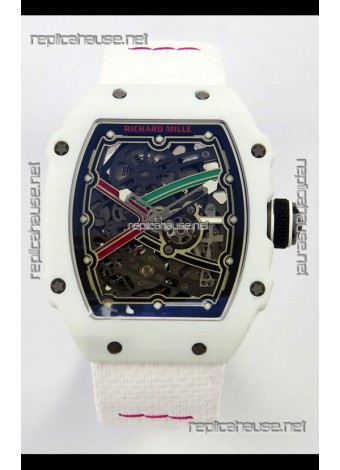 Richard Mille RM67-02 White NTPT 37 Grams CRMA7 Clone Movement 