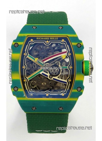 Richard Mille RM67-02 Green NTPT 37 Grams CRMA7 Clone Movement 