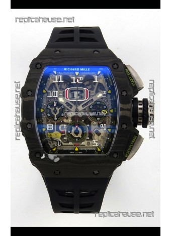 Richard Mille RM11-03 Black Carbon TPT Case Super Clone Watch 