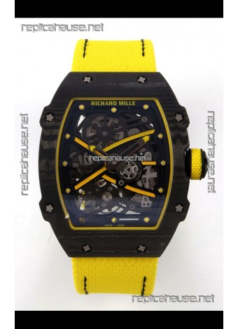 Richard Mille RM67-02 Black NTPT Velcro Strap CRMA7 Clone Movement 